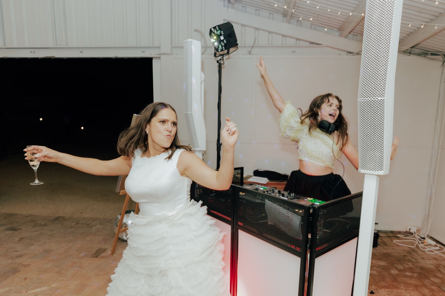 Jasmine with bride
