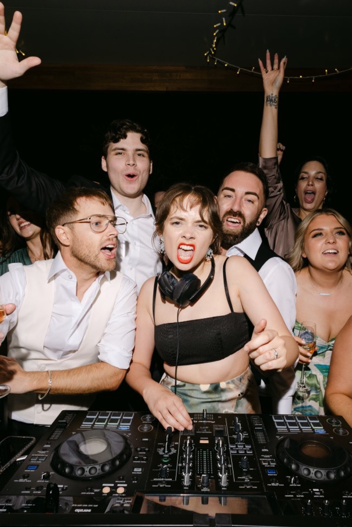 DJ moment with crowd